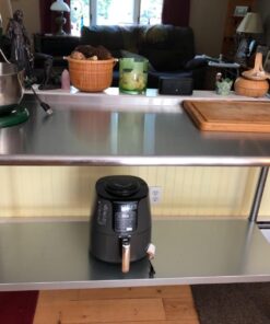 ROCKPOINT Stainless Steel Table for Prep & Work with Backsplash 60x24 Inches, NSF Metal Commercial Kitchen Table with Adjustable Under Shelf and Table Foot for Restaurant, Home and Hotel 60x24inch 65 71Y153m0L