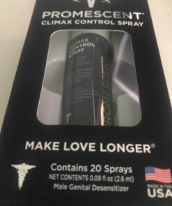 Promescent Desensitizing Delay Spray for Men Clinically Proven to Help You Last Longer in Bed - Better Maximized Sensation + Prolong Climax for Him, 2.6 ml 0.09 Fl Oz (Pack of 1) 42 71Y1NcFV2UL