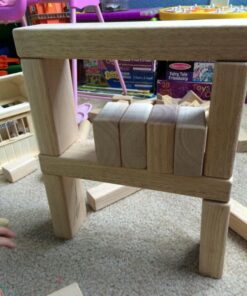 Melissa & Doug Standard Unit Solid-Wood Building Blocks With Wooden Storage Tray (60 pcs) - Classic Blocks For Toddlers Ages 3+ 49 71Y20f6nHL