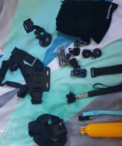 ZOOKKI Action Camera Accessories Kit for GoPro Hero 12 11 10 9 8 7 6 5 4 3 Black Sliver Session Fusion Max- Accessory Package for AKASO APEMAN SJCAM DBPOWER Insta360 Xiaomi Yi DJI Osmo and More GP-9 46 71Y2l zvVL