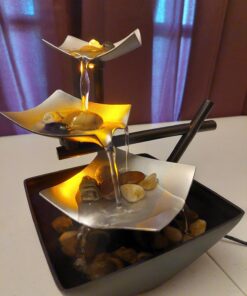 Homedics Tabletop Water Fountain, Home Décor Soothing Sound Machine - Automatic Pump, Deep Basin & Natural River Rocks. Indoor Zen Relaxation for Office, Living Room, or Bedroom, 8.25” Tall 28 71Y4YPFw9nL 2