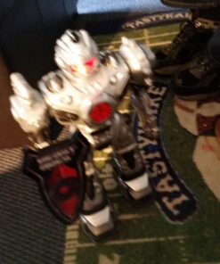 Think Gizmos Large Remote Control Robot for Kids – Superb Fun Toy RC Robot – Remote Control Toy Shoots Missiles, Walks, Talks & Dances (10 Functions) (Silver) Silver 46 71Y4oq4b 7L