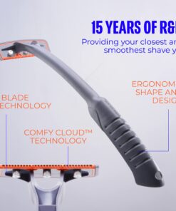 BRO SHAVER, Back Shaver for Men (DIY) Back & Body Hair Trimmer. Shave Wet or Dry. No Expensive Refills - Uses Double Edge Razor Blades. 15 Blades Included. Ergonomic Handle Large 28 71Y59GvKdlL 3