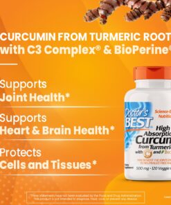 Alternative view of Doctor's Best DRB-00107 High Absorption Curcumin From Turmeric Root with C3 Complex & BioPerine 500mg (120 Capsules)