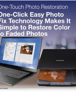 Epson Perfection V39 Color Photo & Document Scanner with Scan-To-Cloud & 4800 Optical Resolution, Black 41 71Y86L9I L 1