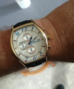 Invicta Men's 14330 Specialty Tonneau Watch with 3 Textured Leather Strap Set 44 71Y8MxUBf0L