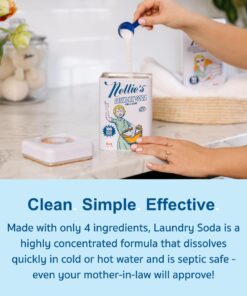 Alternative view of Nellie's Laundry Soda - Concentrated Laundry Detergent Powder - 100 Loads - Eco-Friendly, Vegan, Hypoallergenic, Fragrance-Free, and Non-Toxic Formula Fragrance Free 3.3 Pound (Pack of 1)