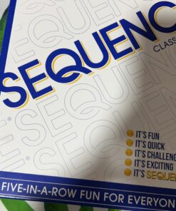SEQUENCE- Original SEQUENCE Game with Folding Board, Cards and Chips by Jax ( Packaging may Vary ) White, 10.3" x 8.1" x 2.31" Multicolor 29 71YAYJrptvL