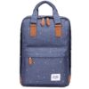KAUKKO Stylish Oxford Fabric Backpack Travel Rucksack lightweight Hiking Bag Satchel(K1007 BLUE) 2 71YBJJfWXL