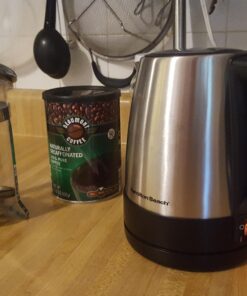 Hamilton Beach Electric Tea Kettle, Water Boiler & Heater, 1 L, Cordless, Auto-Shutoff & Boil-Dry Protection, Stainless Steel (40998) 38 71YCGJguRiL