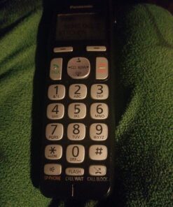 Panasonic DECT 6.0 Expandable Cordless Phone System with Answering Machine and Call Blocking - 3 Handsets - KX-TGE433B (Black) Easy Use 37 71YCLxD5nIL