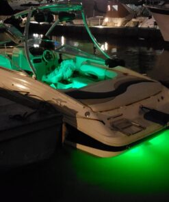 Tidal Wake IP68 Underwater 1/2in Standard Boat Drain Plug LED Light, Brilliant Underwater Lighting in Minutes! No Holes to Drill! Green 40 71YCn3dIeqL