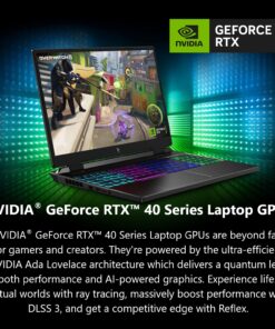 Acer Nitro 17 Gaming Laptop | AMD Ryzen 7 7840HS Octa-Core CPU | NVIDIA GeForce RTX 4060 Laptop GPU | 17.3" QHD 165Hz IPS Display | 1TB Gen 4 SSD | Wi-Fi 6E | RGB Backlit KB | AN17-41-R7G3, Black R7 7840HS / RTX4060 50 71YD RQioGL