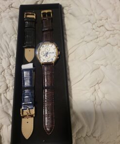 Invicta Men's 14330 Specialty Tonneau Watch with 3 Textured Leather Strap Set 49 71YDJWyPVVL