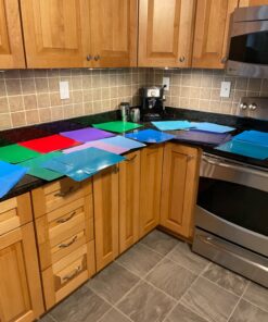 iImagine Vinyl Permanent Vinyl, 72 Pack Permanent Adhesive Vinyl Sheets (12”x 12”) for Silhouette Cameo and Any Craft Machine Cutters Multicolor 43 71YEEdvCsL