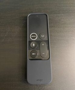 elago R2 Slim Case Compatible with Apple TV Siri Remote 1st Generation (Black) - Slim Design, Scratch-Free Silicone, Shock Absorption, Full Access Black 48 71YEY4lg TL