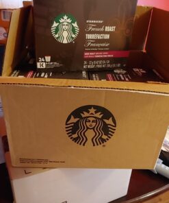 Starbucks K-Cup Coffee Pods—Dark Roast Coffee—French Roast for Keurig Brewers—100% Arabica—4 boxes (96 pods total) 39 71YF1YI94PL