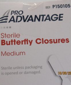 ProAdvantage Sterile Butterfly Closure Bandages, Medium, Latex-Free, 100/bx 100 Count (Pack of 1) 12 71YFJ LScIL