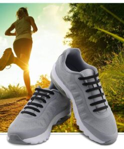 HOMAR No Tie Shoelaces for Kids and Adults Stretch Silicone Elastic No Tie Shoe Laces Adult Size Black 38 71YGnA7rtoL