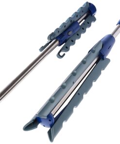 Household Essentials 5009-1 Collapsible Portable Indoor Tripod Clothes Drying Rack for Hanging Laundry | Silver and Blue Medium 29 71YH3pgzX2L