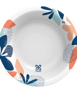 Alternative view of Dixie Paper Bowls, 10 oz Dessert or Light Lunch Size Printed Disposable Bowls, 36 Count (Pack of 8), White