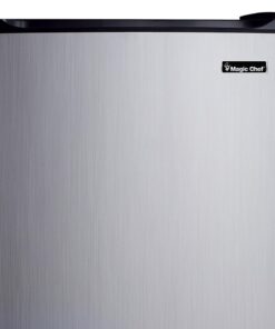 Magic Chef MCBR350S2 Compact Refrigerator with Manual Defrost, Small Refrigerator for Compact Spaces, 3.5 Cubic Feet, Silver Stainless Steel 15 71YIgqcmSqL