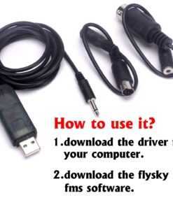 Readytosky Flysky SM100 USB Flight Simulator Adapter Cable for Flysky FS-i6 FS-i10 FS-TH9X FS-T6 FS-T4B FS-GT3C FS-GT2B Remote Controller 12 71YLEhszXL