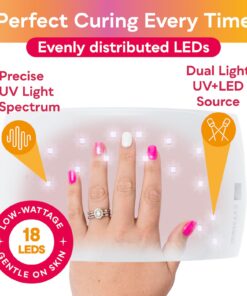 SUNUV UV LED Nail Lamp, UV Light for Nails Dryer for Gel Nail Polish Curing Lamp with Sensor 2 Timers SUN9C Pink Gift for Women Girls 25 71YLVbYh3ML