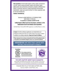 New Chapter Men's Multivitamin 50 Plus for Brain, Heart, Digestive, Prostate & Immune Support with 20+ Nutrients + Astaxanthin - Every Man's One Daily 55+, Gentle on The Stomach - 72 ct Tablet for Men 72 Count (Pack of 1) 17 71YLei0CkfL 1