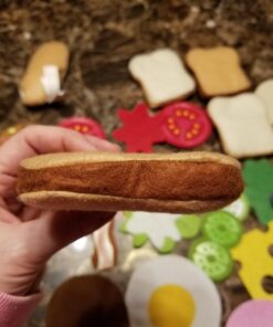 Melissa & Doug Felt Food Sandwich Play Food Set (33 pcs) - Felt Sandwich Play Set For Kids Kitchen, Pretend Play Sandwich, Felt Sandwich Toy For Toddlers Kids Ages 2+,Orange Felt Play Food 43 71YLnHqzmnL