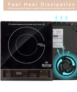Duxtop 1800W Portable Induction Cooktop Countertop Burner, Gold 8100MC/BT-180G3 27 71YM kSuxoL
