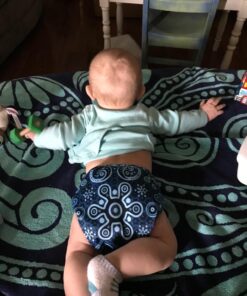 ALVABABY Baby Cloth Diapers 6 Pack with 12 Inserts One Size Adjustable Washable Reusable for Baby Girls and Boys 6DM26 04 Boy Color 26 52 71YMn sQ82L