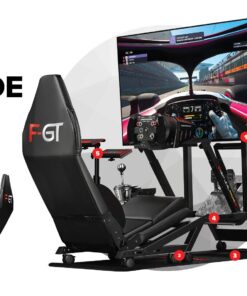 Next Level Racing F-GT Racing Simulator Cockpit. Formula and GT racing simulator cockpit compatible with Thrustmaster, Fanatec, Moza Racing on PC, Xbox and PS 34 71YNp0F45JL