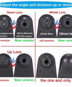 Navinio Car Third Roof Top Mount Brake Lamp Camera Brake Light Rear View Backup Camera Replacement for VW Crafter Transporter Mercedes Benz Sprinter W906 Van Model 1=Brake light camera 15 71YOELx0cvL