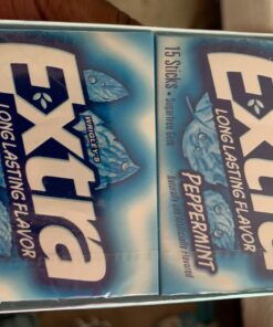 Extra Gum Peppermint Chewing Gum, 15 Pieces (Pack of 10) 48 71YOYkAEmhL