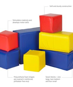 Karma Baby 7 Piece Toddler Stacking Block Set, Multi 12 71YObdHX2tL