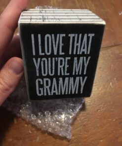 Primitives by Kathy 27215 Pinstripe Trimmed Box Sign, 2.5 x 3-Inches, Grammy 16 71YOjPeFx0L