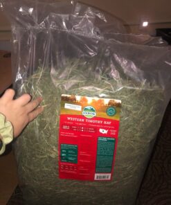 Oxbow Animal Health Western Timothy Hay - All Natural Hay for Rabbits, Guinea Pigs, Chinchillas, Hamsters & Gerbils-Veterinarian Recommended- Digestive & Dental Health- Grown in the USA- 9lb. 9 Pound (Pack of 1) 37 71YOuw1xJSL