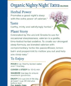 Traditional Medicinals Tea, Organic Nighty Night Extra, Promotes a Good Night's Sleep, 16 Tea Bags Lemon 16 Count (Pack of 1) 24 71YQ35UMmL