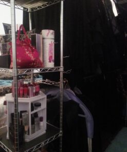 Seville Classics Closet Garment Organizer with Metal Hanging Rod Wardrobe Storage System, w/ Steel Shelves for Clothes, Shirts, Jackets, Coats, Blankets, Shoes, Steel, Expandable Rack 53 71YQUpQn6hL