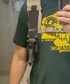 Reapr 11002 Tac Boot Knife, 4.75 Inch Double Edge Self Defense Knife for EDC | Use as Ankle Knife, Belt Knife or Over Shoulder Carry | 4.25" Hi Grip Handle | Nylon Web Sheath with Abs Insert 37 71YQZJhTStL