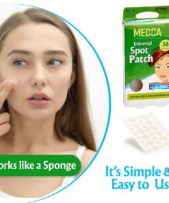MEDca Acne Care Pimple Patch Absorbing Cover - Hydrocolloid Bandages (36 Count) Two Universal Sizes, Acne Spot Treatment for Face & Skin Spot Patch That Conceals Acne, Reduces Pimples and Blackheads 1 Count (Pack of 36) Round 2-sizes 18 71YQZOHw gL