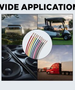 BEST CONNECTIONS 16-Gauge Automotive Primary Wire Bundle (100ft Each, Red & Black) | Ideal for Car Audio, Automotive, and Trailer | Durable Primary/Remote, Power/Ground Electrical Wiring 18 71YQegMZuqL
