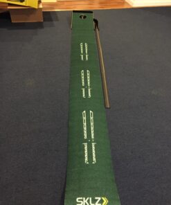 SKLZ ACCELERATOR PRO - Indoor Golf Putting Mat with Auto-Ball Return & Behind-the-Hole Ball Collector - Putter Alignment Guides at 3, 5 & 7 Feet - Rubber-Backed Mat Provides Multi-Surface Stability 36 71YR gYPsSL 2