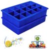Ozera 2 Pack Silicone Ice Cube Tray, Ice Cube Trays for Freezer, Easy Release Silicone Ice Cube Molds for Whiskey, Cocktail, Chocolate 25 71YRc2q9I6L