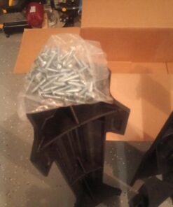 2x4basics 90164MI Custom Work Bench and Shelving Storage System, Black Work Bench with Shelf 65 71YS7QM99DL