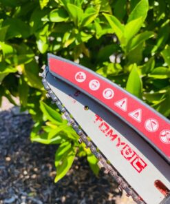 Mini Chainsaw 6-Inch Battery Powered - Cordless Electric Handheld Chainsaw with 2 Rechargeable Batteries - 21V Small Power Chain Saws Battery Operated for Tree Trimming Wood Cutting 40 71YTWqX4uuL