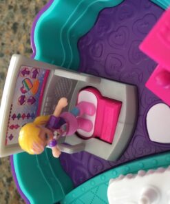 Polly Pocket Playset, Travel Toy with 2 Micro Dolls & Surprise Accessories, Pocket World Cupcake Compact, Food Toy 29 71YTztfOIiL