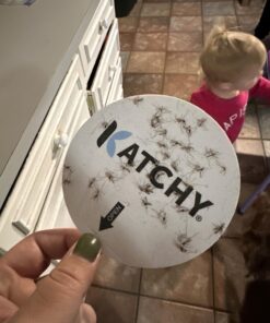 Katchy Automatic Indoor Insect Trap - Self-Activating Killer for Mosquitos, Gnats, Moths, Fruit Flies - Non-Zapper Traps for Inside Your Home - Catch Insects with Suction, Bug Light & Sticky Glue Black 38 71YUT7sxmNL