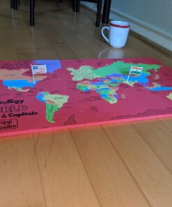 Imagimake Mapology World Map Puzzle - Includes Country Flags & Capitals | Educational Toys for Kids 5-7 | Fun Jigsaw Puzzle for Girls & Boys Toy Age 6-8 | Games for Kids 8-12 for Kids World with Capitals 53 71YV4UShkTL